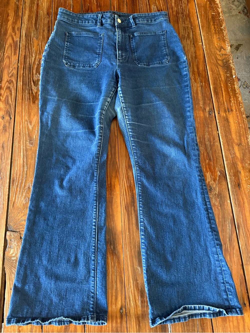 Ann Taylor Factory Dark Blue Flare Jeans